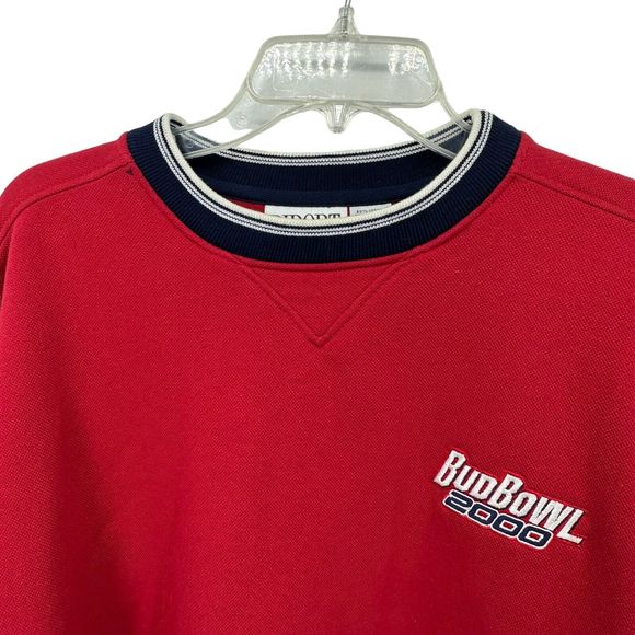 Bud Bowl 2000 Beer Vintage Sweatshirt Sweater Mens XL Diport Embroidered - Picture 8 of 15